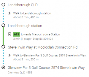 public transport from Landsborough